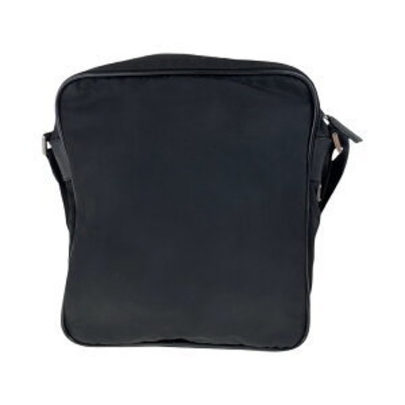 Prada Bag Tessuto pouch black nylon triangular Shoulder - Picture 1 of 9